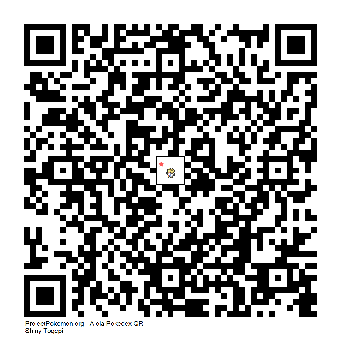 Cdigo QR de Togepi variocolor